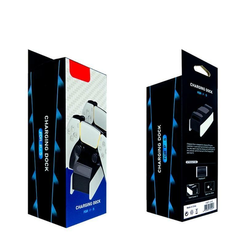 Dual Sense Charging Dock Handle Charger Station USB Charger Cable for PS5 Joypad