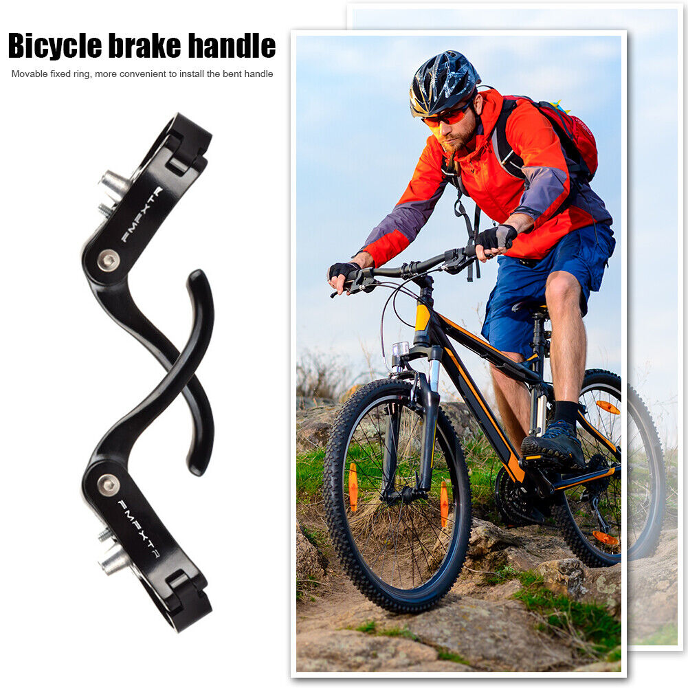1 Pair 22.2mm Bicycle Brake Clutch Lever Cycling Bike Brake Handle (Black)