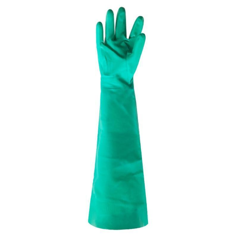 Multipurpose Long Aquarium Water Change Gloves Shoulder Length Natural Rubber