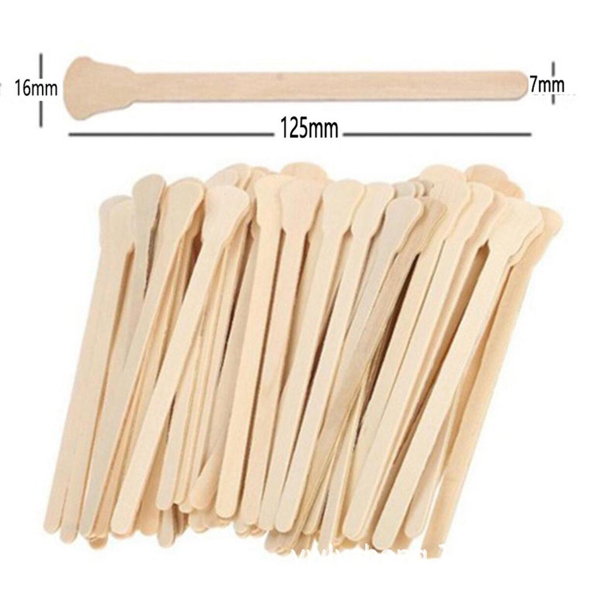 100Pcs Wooden Wax Sticks Multifunctional Wax Bean Accessories for Home Use