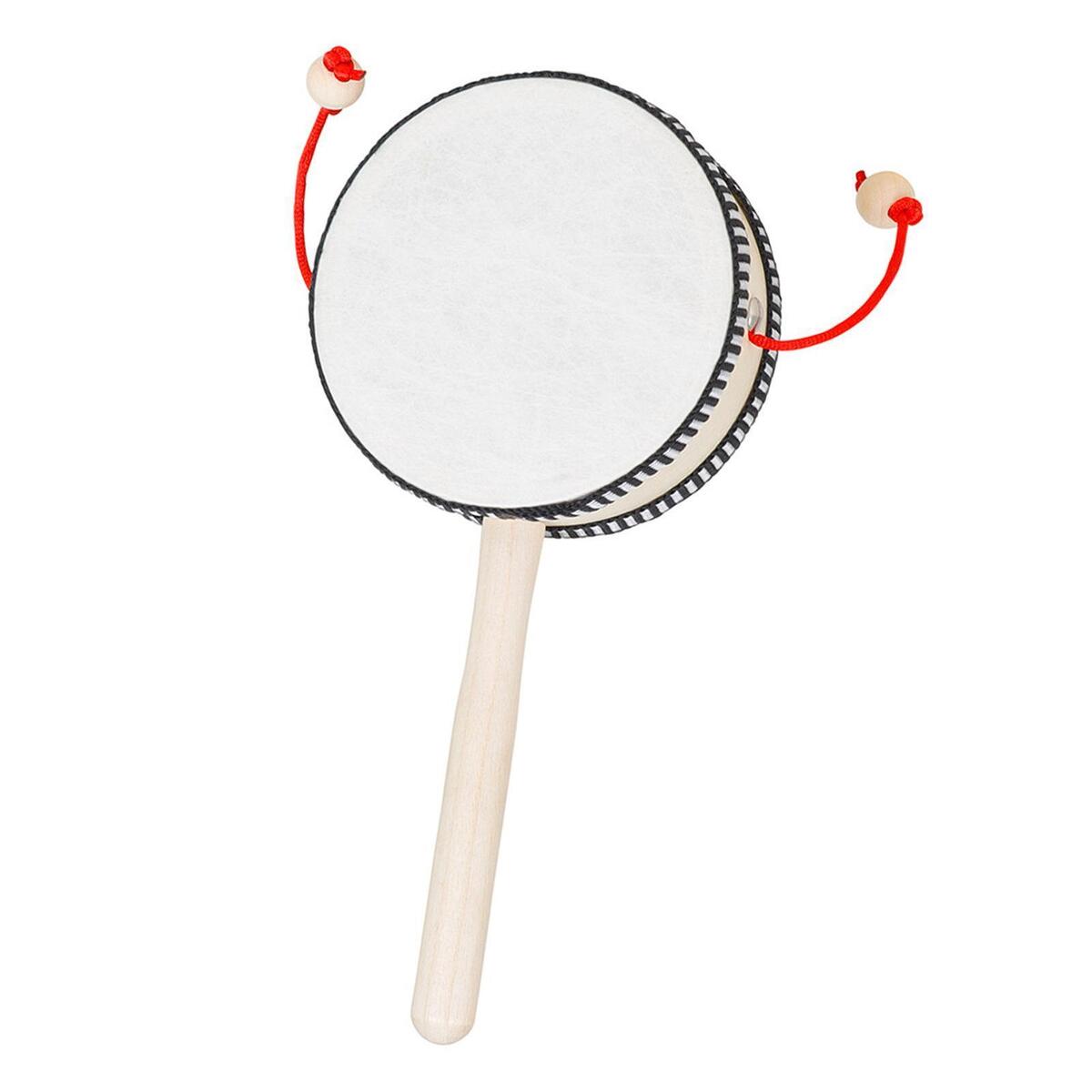 Wooden Rattle Drum Chinese Traditional Spin for Early Education Newborn