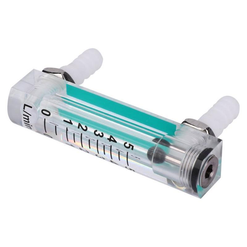 Air Oxygen Flowmeter With Valve 70mm Hose Barb Pressure 0.1Mpa 1-5LPM/Min