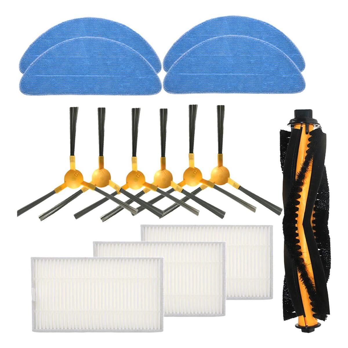 11Pcs Vacuum Main Brush, Filter, Side Brush for 800T 820S Vacuums Cleaner