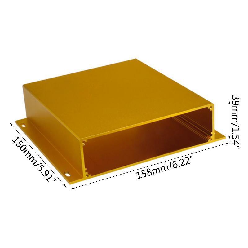 Aluminum Cooling Box DIY Electronic Project Enclosure Case Shell Protect Box