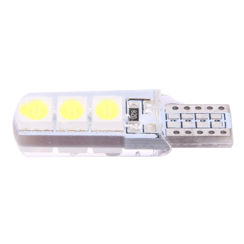 10pcs T10 SMD5050 LED Waterproof Car Wedge Lights Auto White Light Bulbs