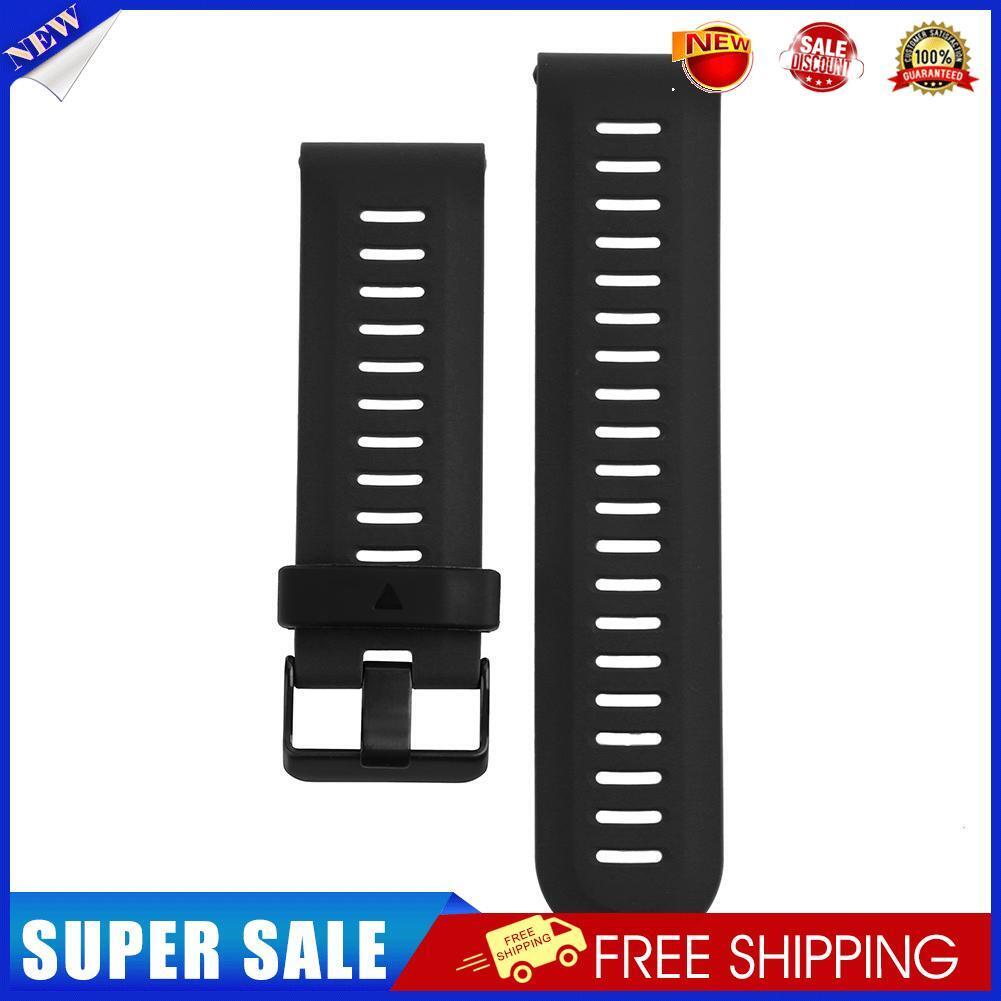 Silicone Wrist Strap Watch Band for Garmin Fenix3 Fenix3HR Fenix5X (Black)
