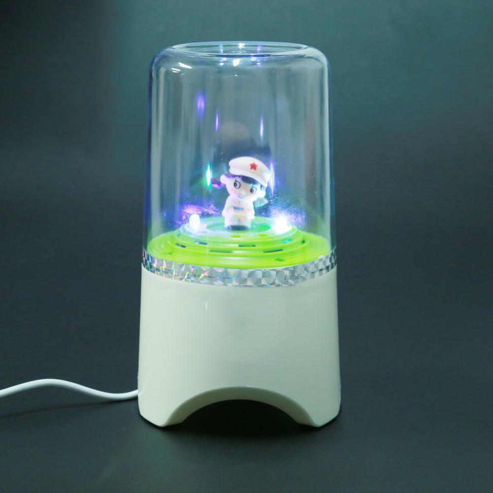 Mini Portable USB Powered 2.0 CH Speaker with LED Light for Notebook PC