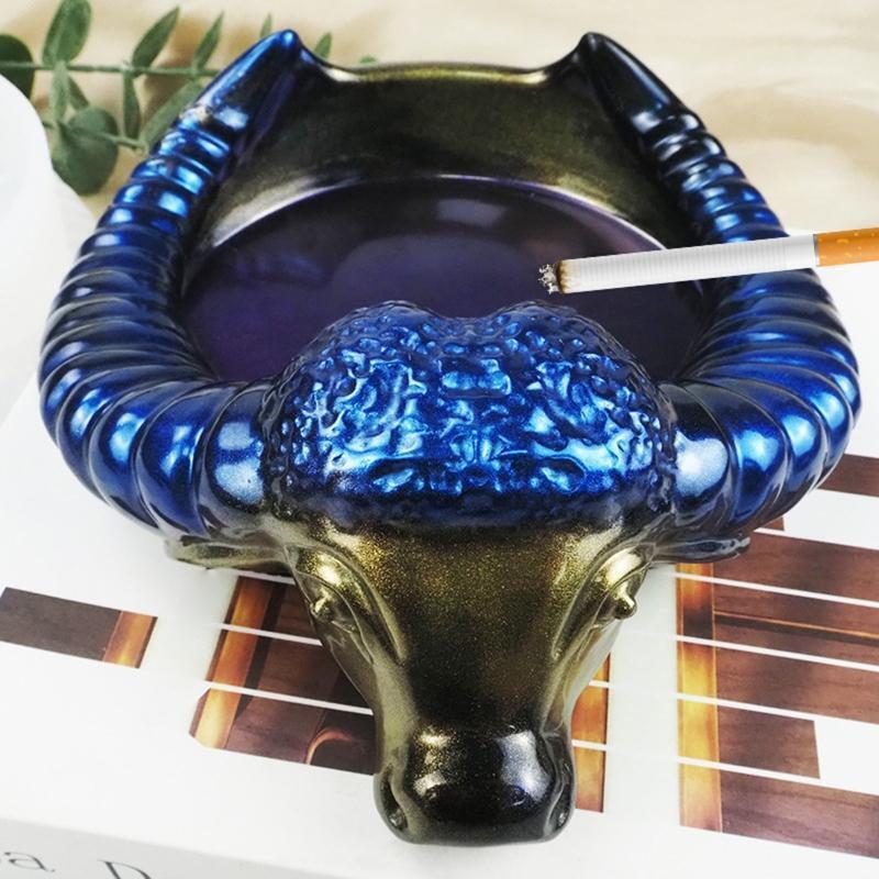 Oxhorn Head Ashtray Mold Irregular Silicone Tray Mold for Handmade Art Crafts