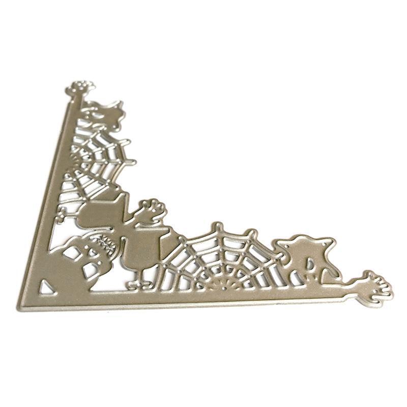 Halloween Corner Frame Metal Cutting Dies Stencil DIY Scrapbooking Album Paper