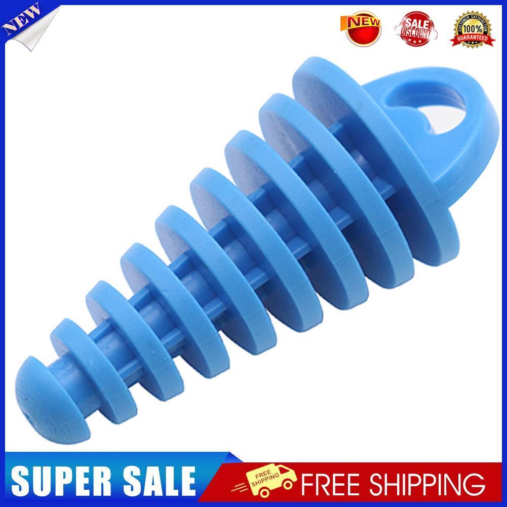 Motorcycle Exhaust Air-bleeder Plug Motocross Muffler Wash Plug (Blue)