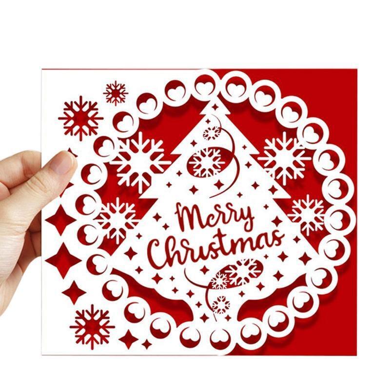 Christmas Tree Greeting Cards Metal Cutting Dies Stencil DIY Scrapbooking Album