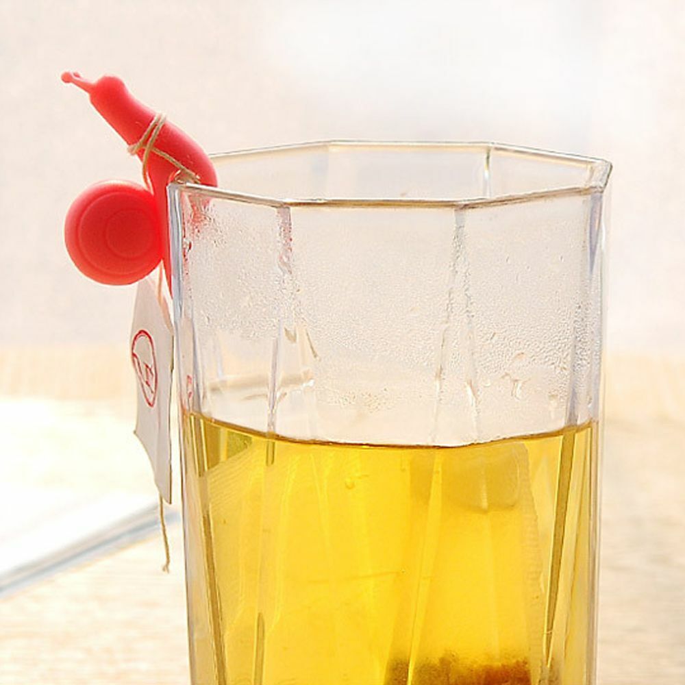 Silicone Tea Pot Decoration Tableware Tea Bag Holder Tea Bag Clips Drinkware