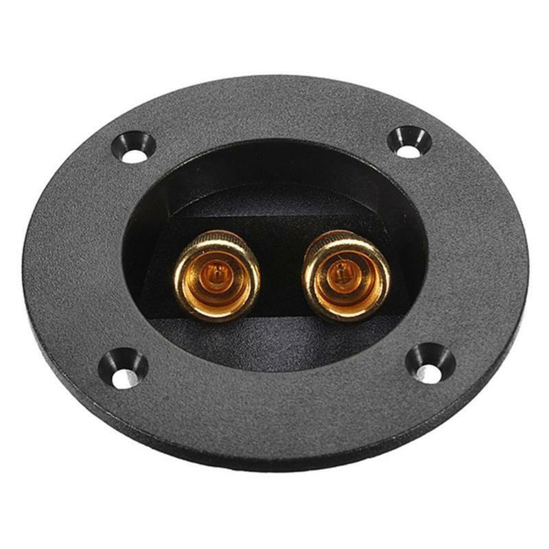 Speaker Junction Box Two-position Binding Post for 4mm Banana Plugs Black