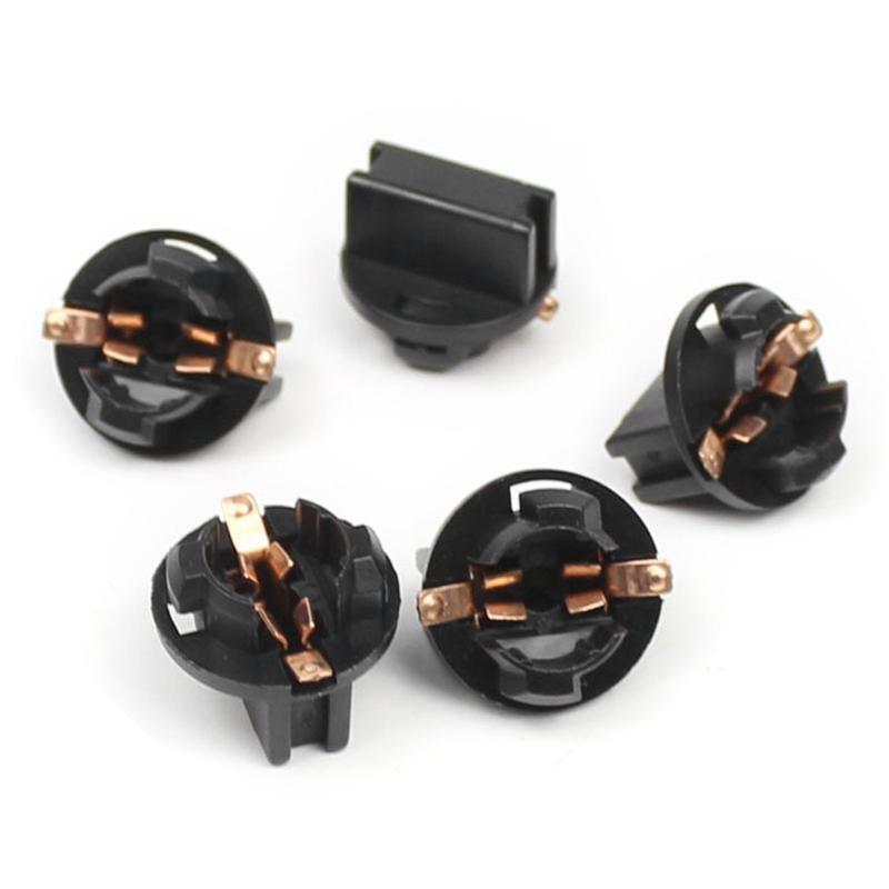 T10 Base Car Socket Twist Lock W5W Instrument Panel Cluster Plug Dash Light Bulb