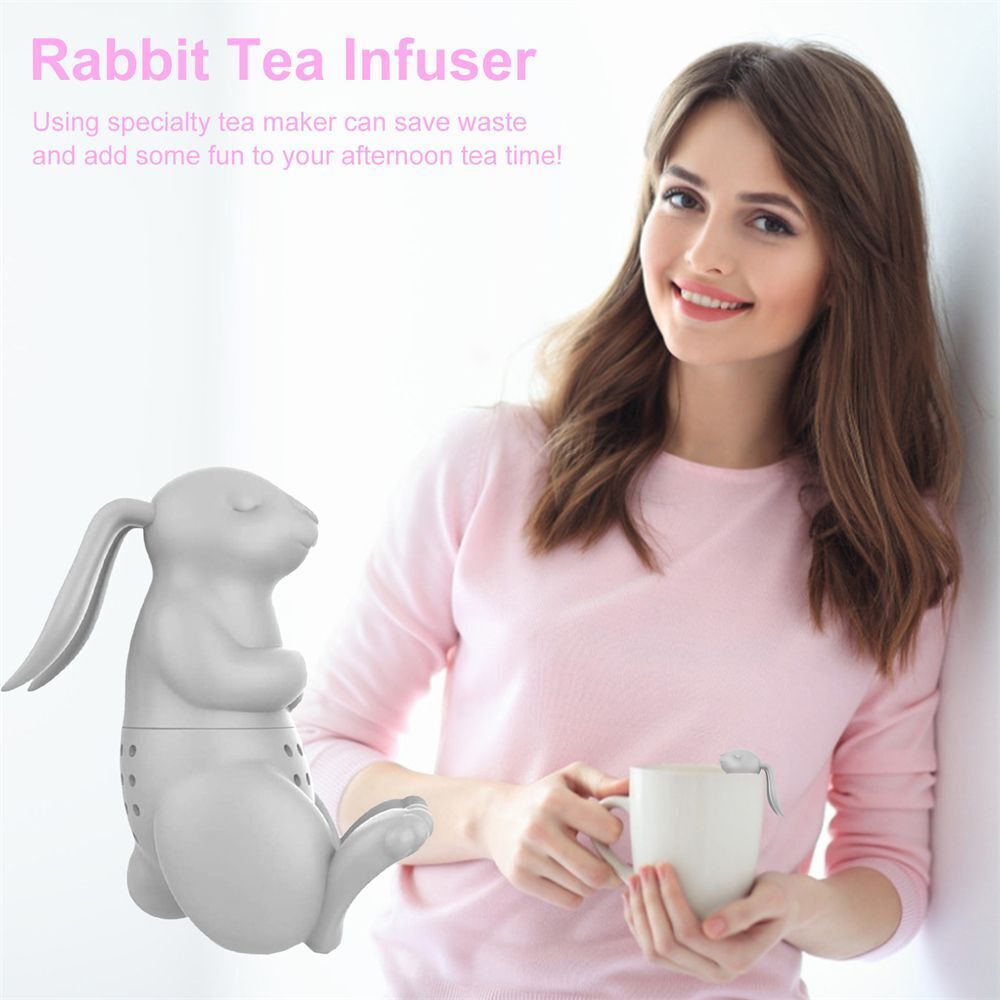 Reusable Mini Animal Tea Infuser Tea Strainer Coffee Filter Tea Brewer Rabbit