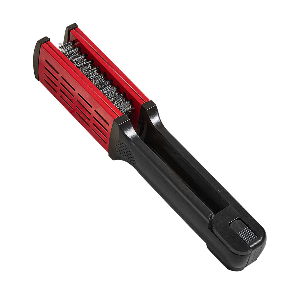 Straight Hair Comb V-Shaped Splint Comb Bristle Hair Straightening (Red)
