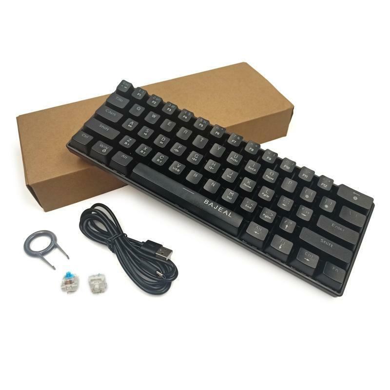 Wireless Keyboard 61 Keys RGB Backlit BT Wireless Gaming Gateron Optical Switch