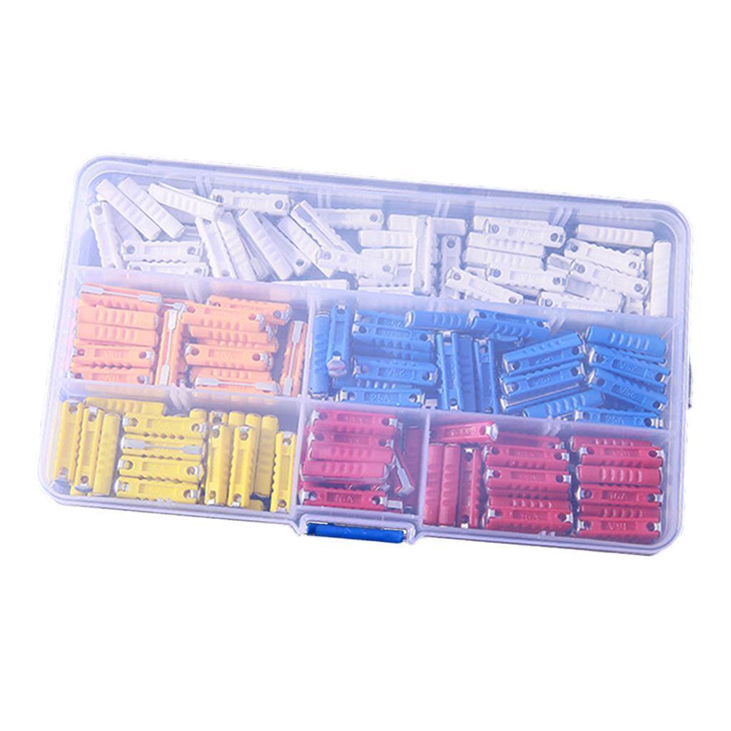 200 x Assorted Automotive Mini Blade Fuses Set 5A 8A 10A 16A 25A Fuses Car