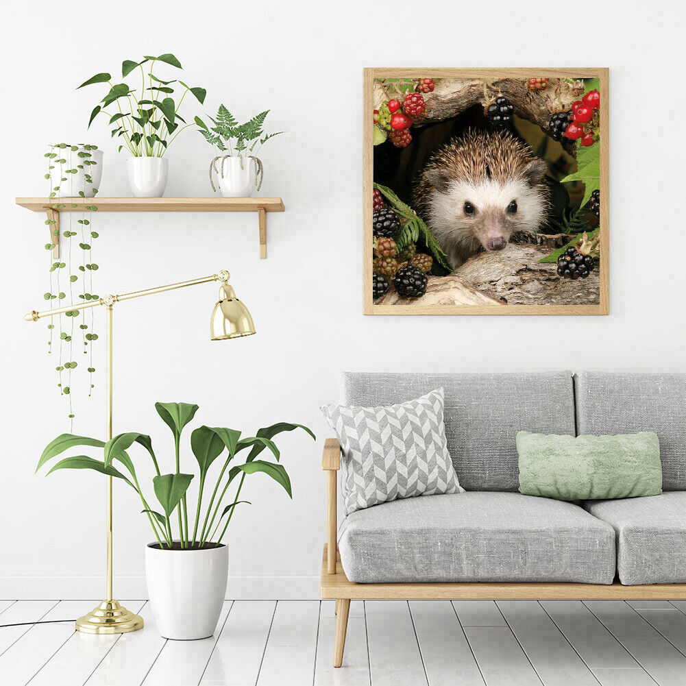 Animal Hedgehog 5D Diamond Painting Embroidery DIY Full Round Drill Picture