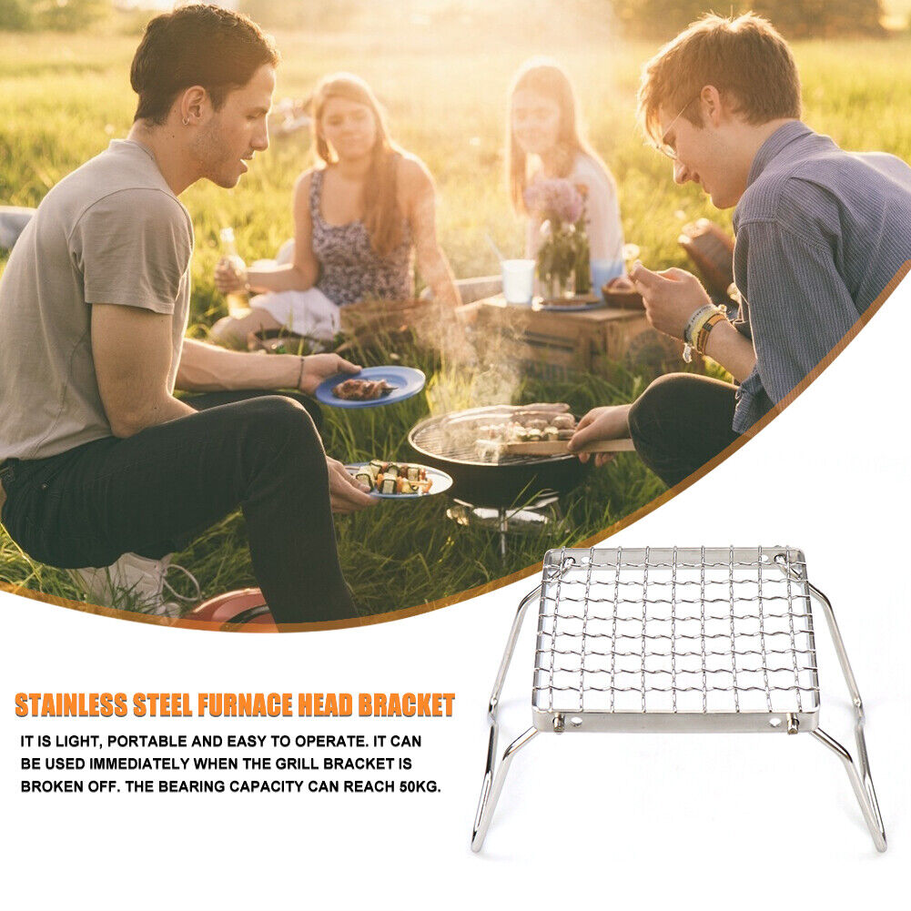 Mini Portable Steel Stove Foldable Barbecue BBQ Grill Outdoor Picnic Tool