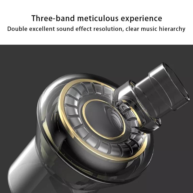 Noise Isolating Earphone Wired Headphone with Mic Metal Hifi Sound Earpieces