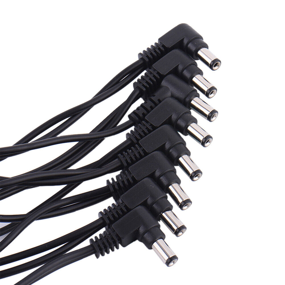 Daisy Chain Guitar Effect Pedal Power Supply Cable Wire Black (1 to 3 Way)
