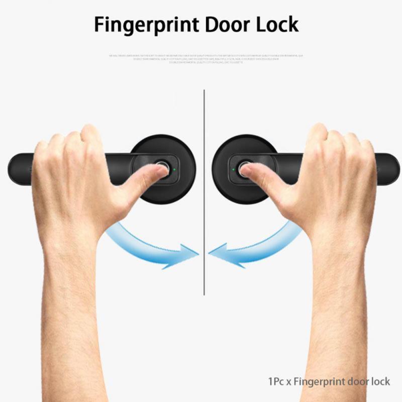 With Keys Home Office Smart Biometric Fingerprint Door Lock Semiconductor