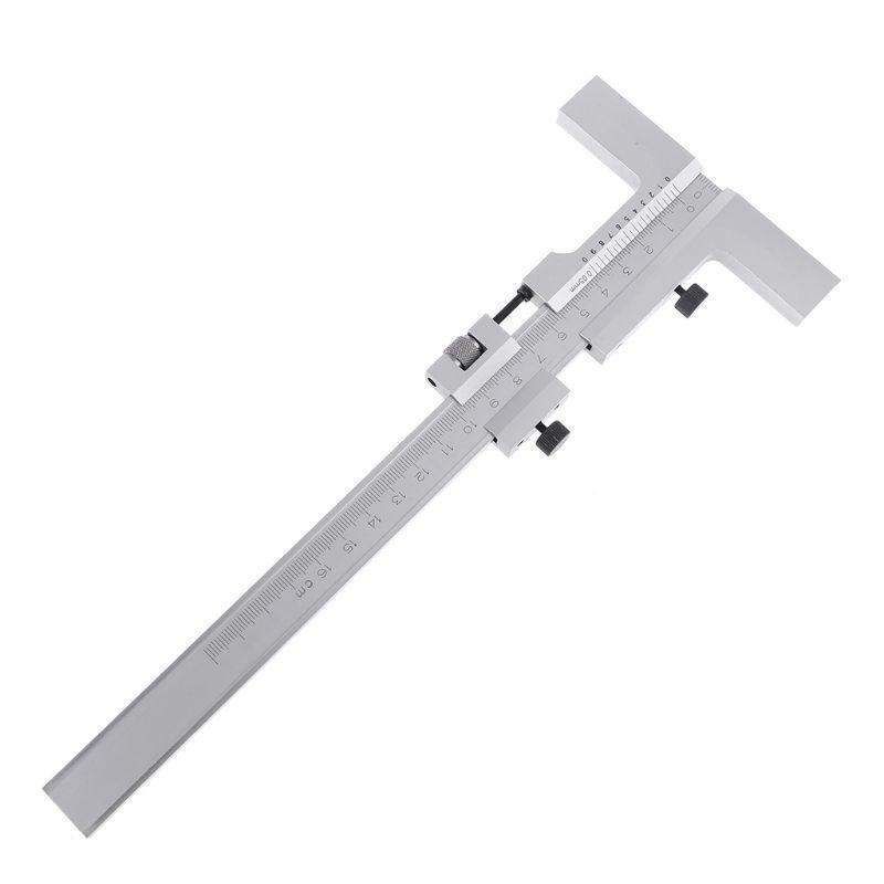T-Type 0-160mm Vernier Caliper DIN862 Scraper Bridge Tool 0.05mm Fine Adjustment