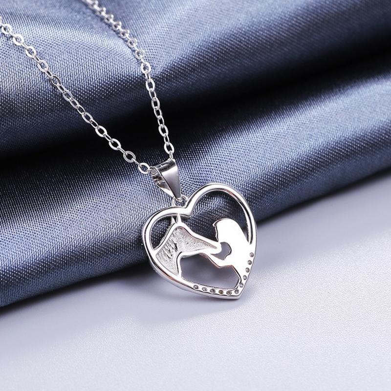 Lucky Horse Pendant Necklace Birthday Christmas Gifts Heart Pendant Jewelry
