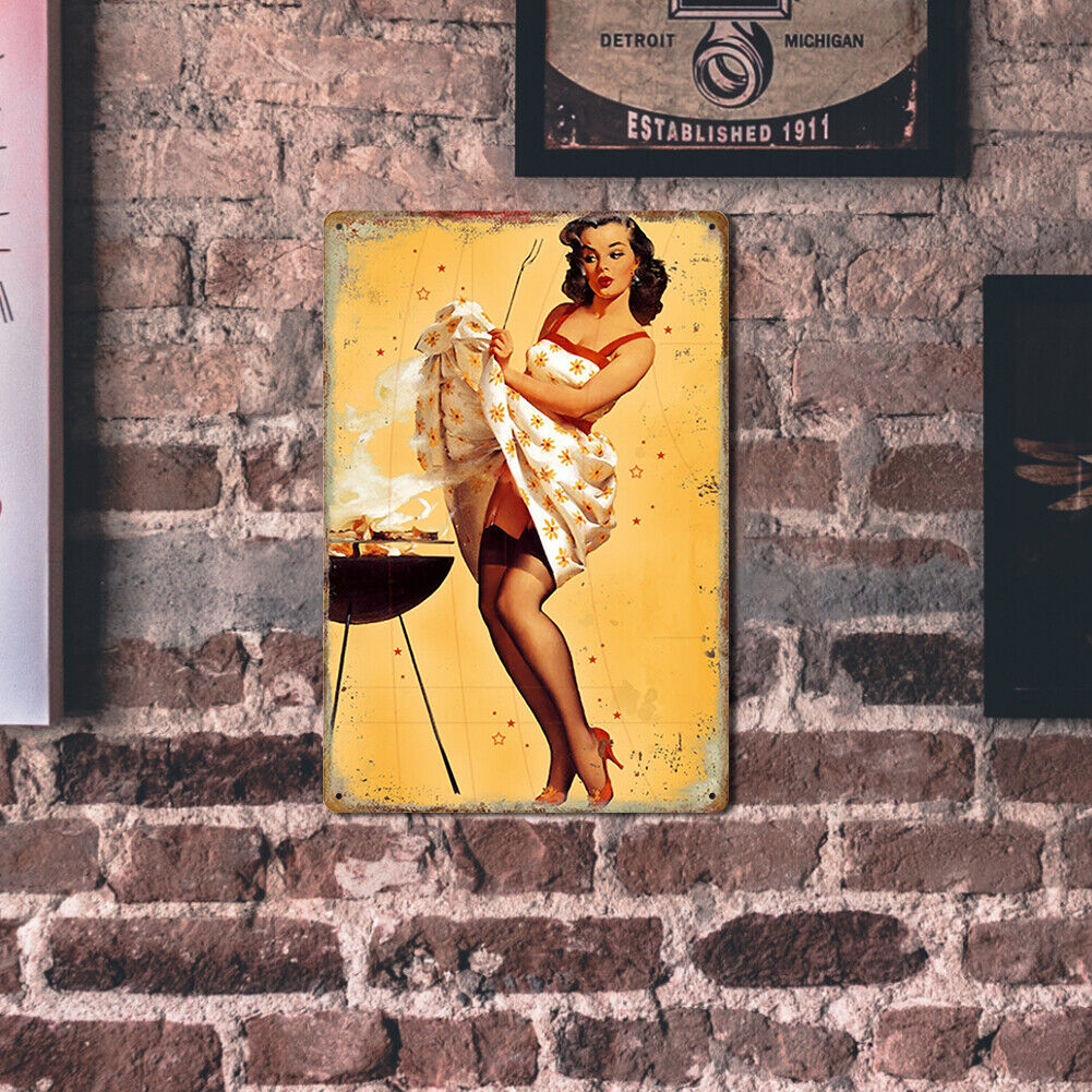 Rust Free UV Protected Metal Women Sign Bar Wall Home Poster (9222 (3))
