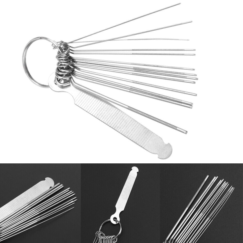 Professional Guitar Nut Slotting File Kit Saw Rods Slot Filing Set Luthier