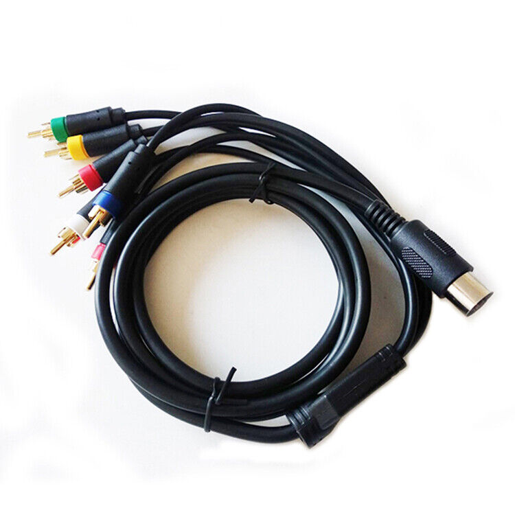 Portable RGB/RGBS Composite Cable Cord For SEGA Mega Drive 1 MD1 Game Console HY
