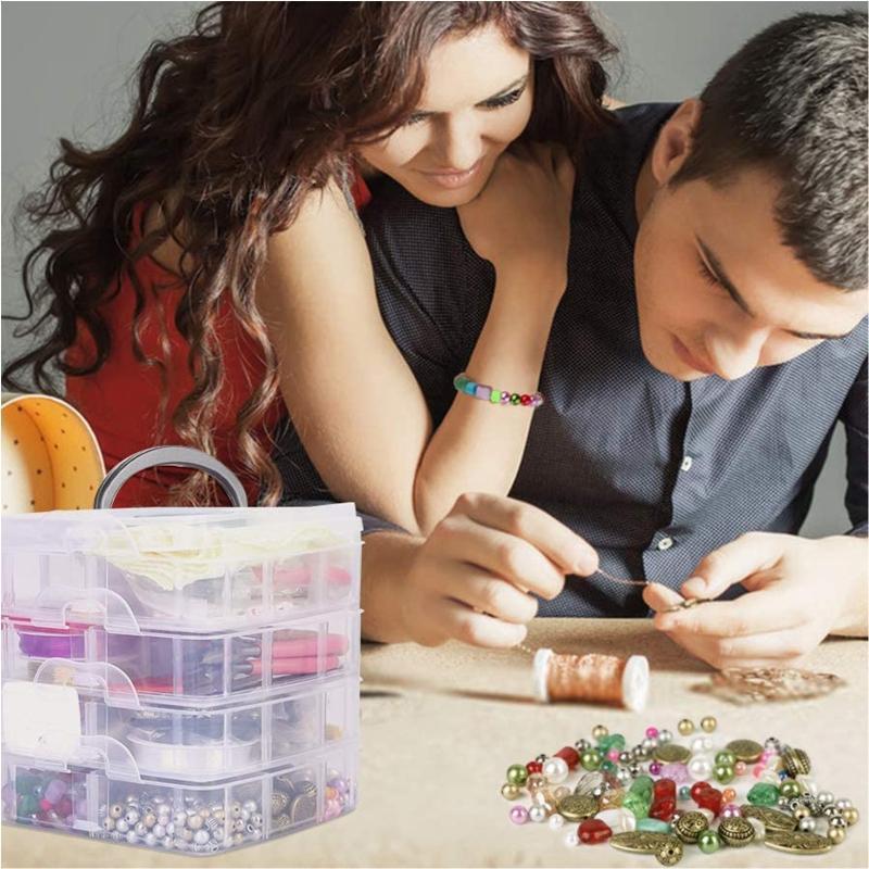 2015Pieces Jewelry Making Supplies Kit with Assorted Beads Charms Findings Plier