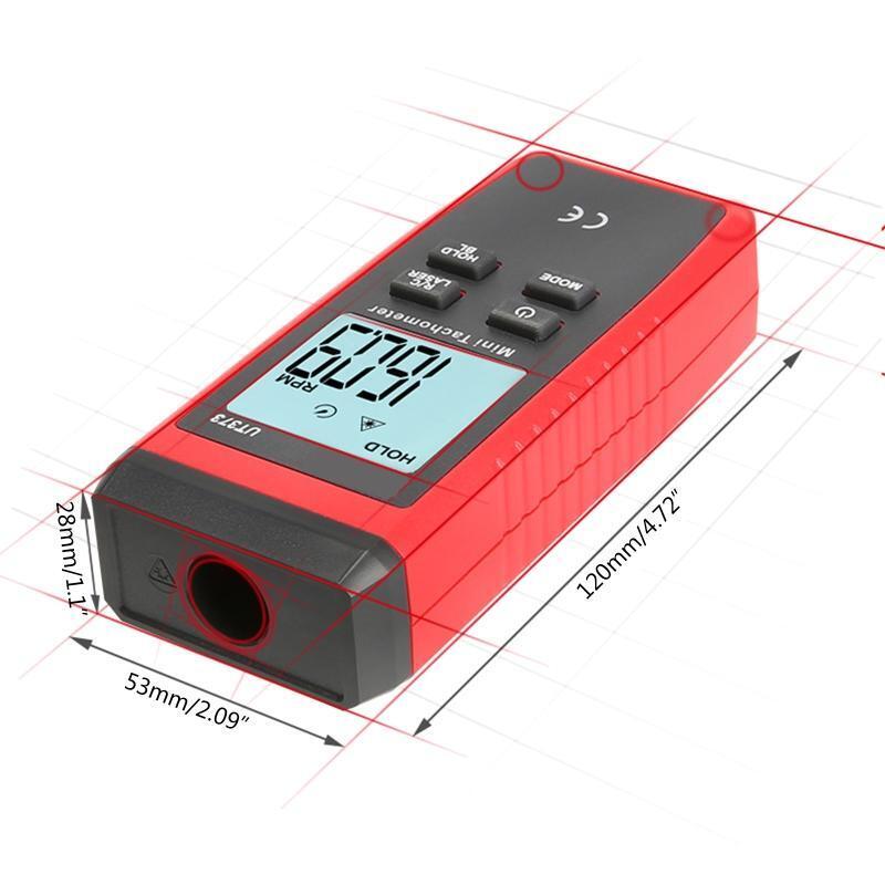 High Precision La-ser Photo Tachometer Digital Tachometer w/  Data Hold Function