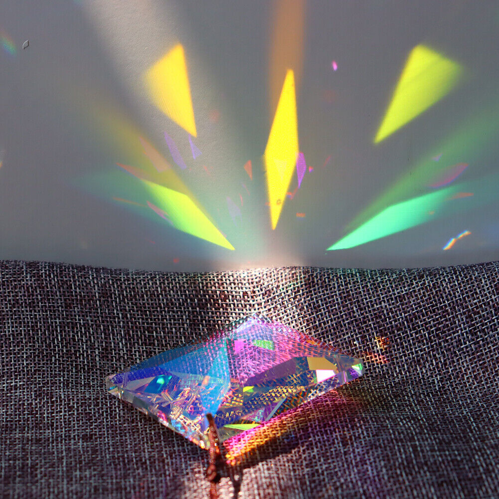 Crystals Prism Rainbow Maker Hanging Light Catcher Pendant Craft Decor (C)