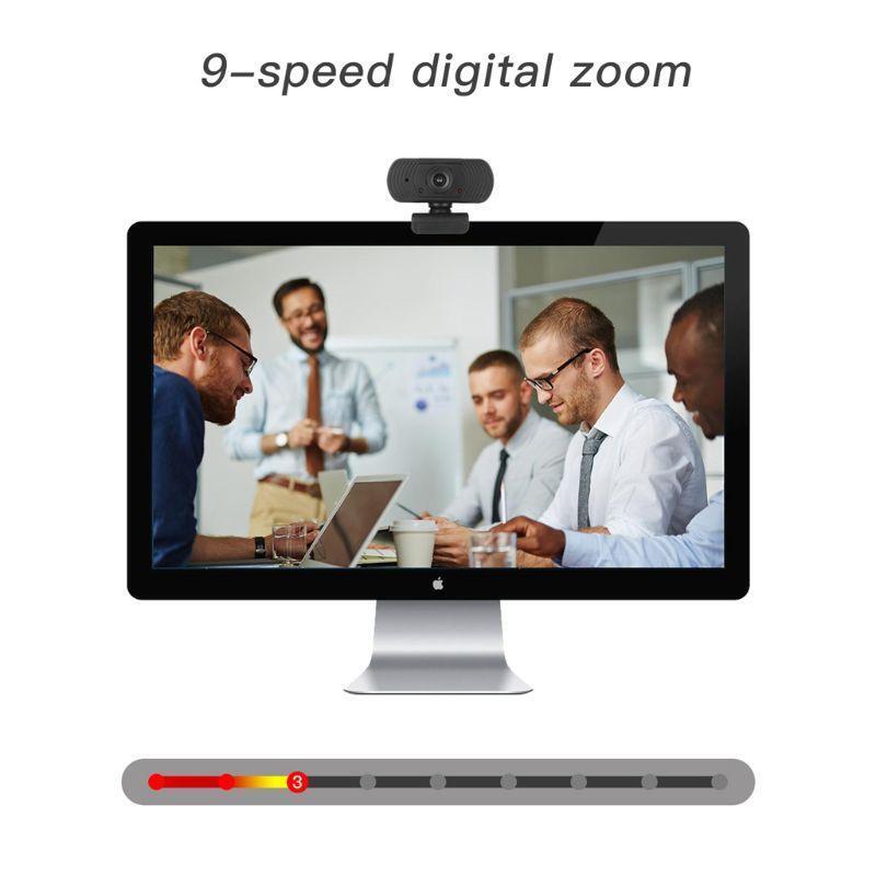 1080p Rotatable Cameras Video Recording Web Camera with Microphone PC Computer