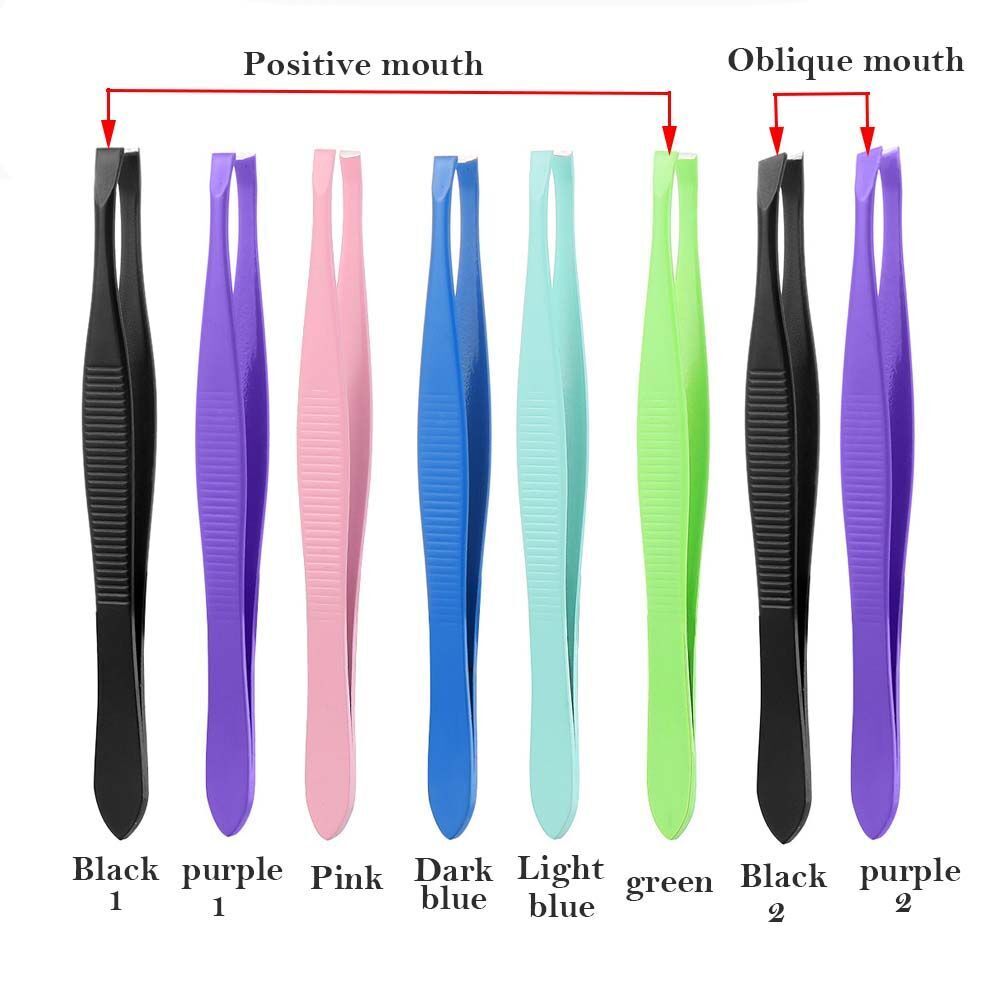Stainless Steel Eyebrow Tweezer False Eyelash Clip Brow Trimmer Hair Removal