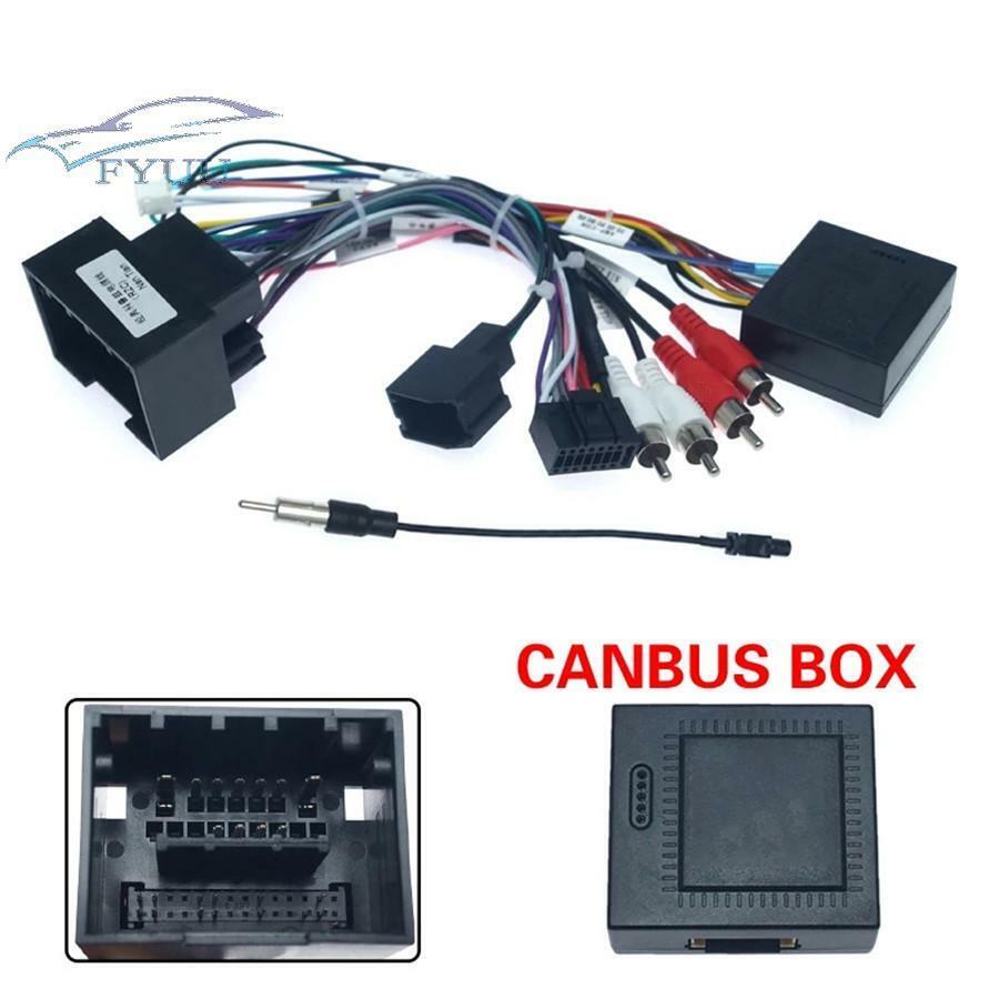 1pc Car 16 Pin Radio Player Power Cable Wire Harness W/Canbus Box For Chevrolet