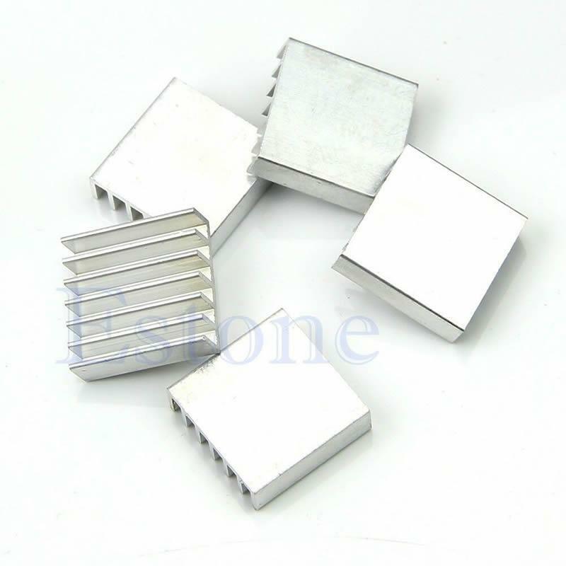 5pcs High Quality 14x14x6mm Aluminum Heat Sink For LED Power Memory Chip IC DIY
