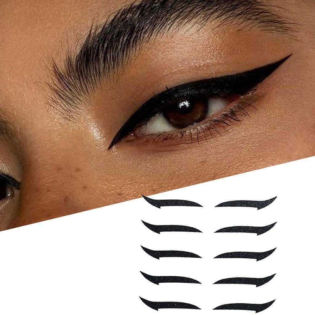 perfect cat liner winged eyeliner stencil tips 5 Pairs  Black
