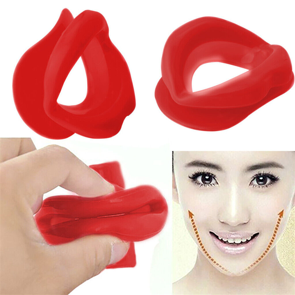 2Pcs Silicone  Lift  Lip Trainer Muscle Mouth Oral Exerciser