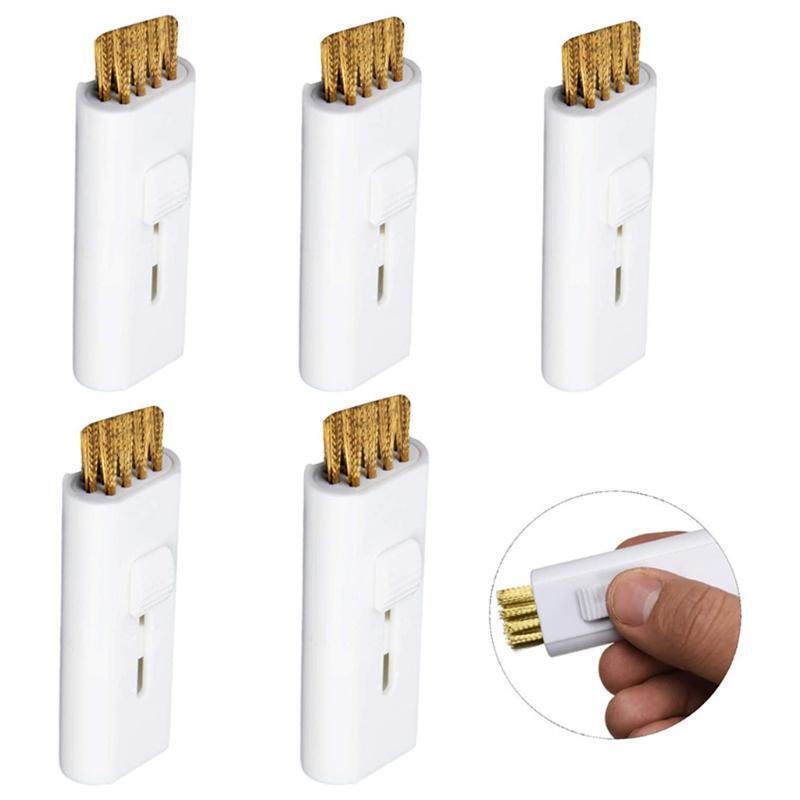 4PCS Golf Club Brushes Pocket Golf Club Retractable Groove Brush for Golf Heads