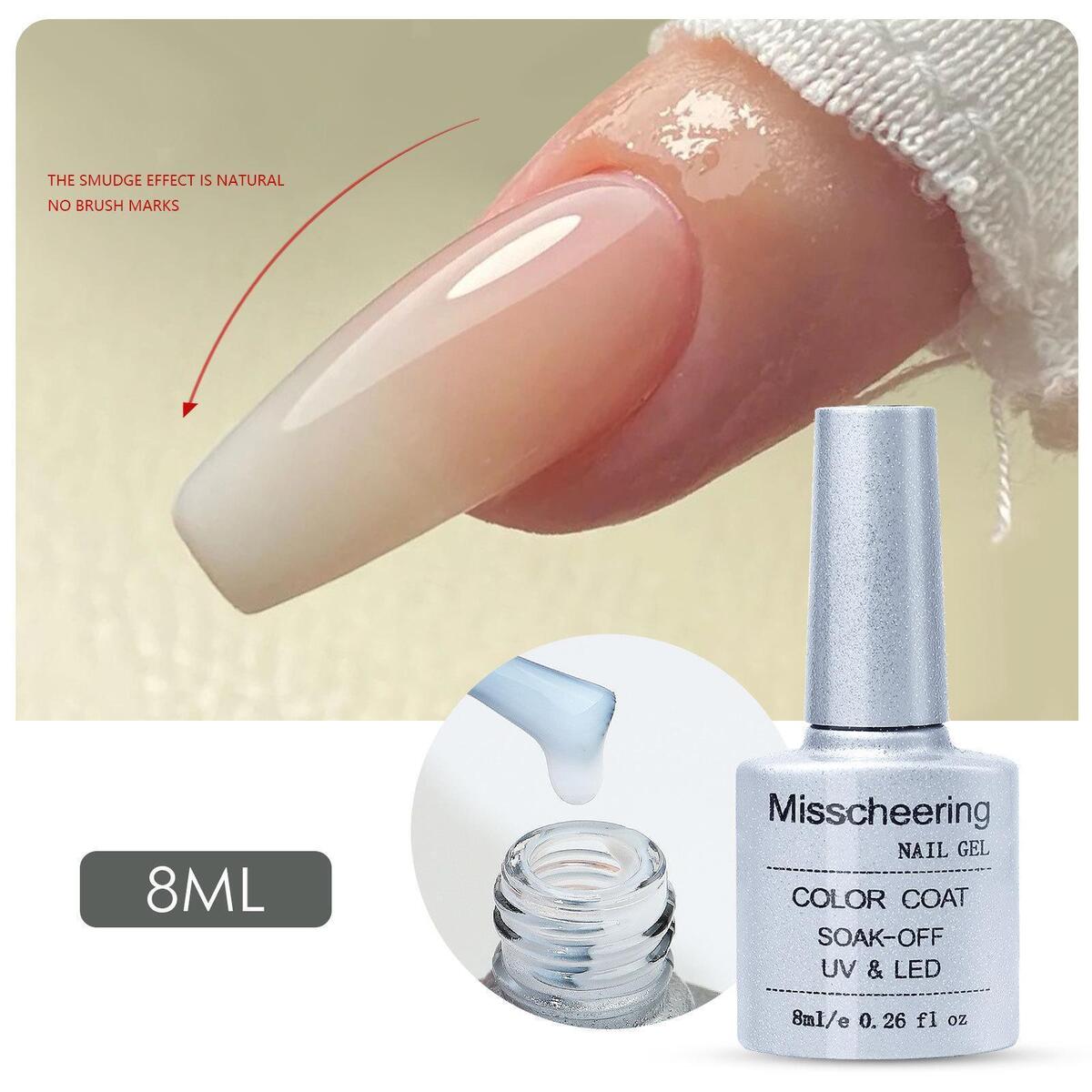 Polish Manicure Milk Translucent Nail Gel  Soak Off