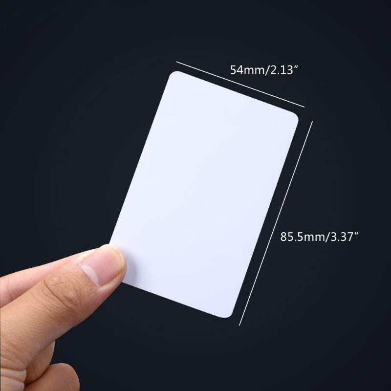 100 Premium White Blank Inkjet PVC ID Cards Plastic Double Sided Printing Cards