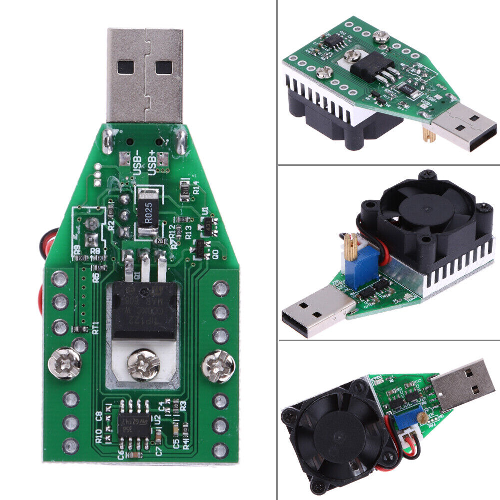 Electronic Load resistor USB Current Tester Discharge Battery Test Capacity