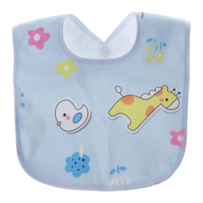 Baby Bib Waterproof Cartoon Cute Buckle Bandana Burp Saliva Towel Boys Girls Bib