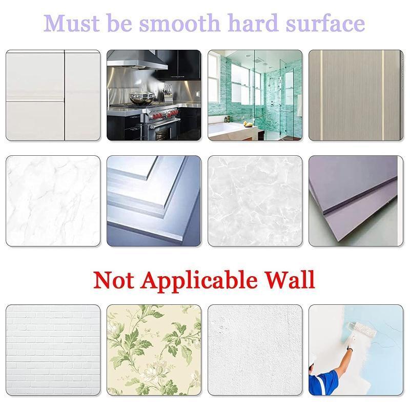 20Pc Self Adhesive Strong Sticky Hooks Heavy Duty Wall Seamless Transparent Hook