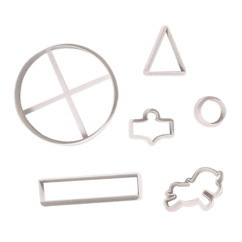 6pcs/set Carousel Cookie Cutter Biscuit Molds Fondant Cake Decorating Tools