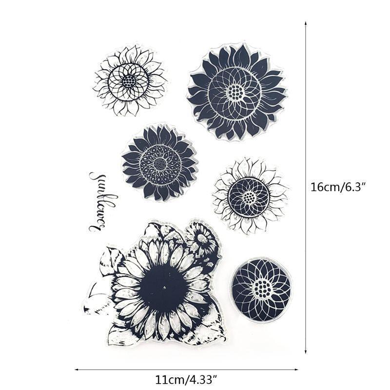 Sunflower Silicone Seal Stamps DIY Scrapbooking Embossing Photo Album Decoration