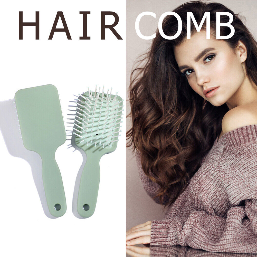 Portable Air Cushion Comb Massage Comb Anti-Static Hairbrush (Olive Green)